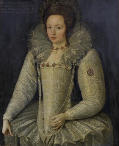 Portrait of Ellen or Ellin Maurice (1578-1626) by Marcus Garret Gheeraerts the Younger